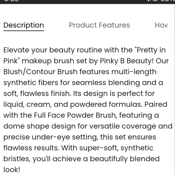 3/$30 Pretty in Pink Brush Set - Picture 5 of 7